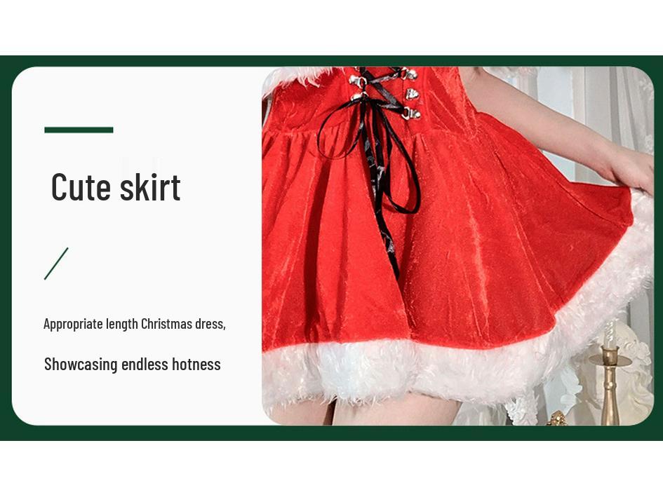 Рождественский красный плащ женский костюм горничной зайчика