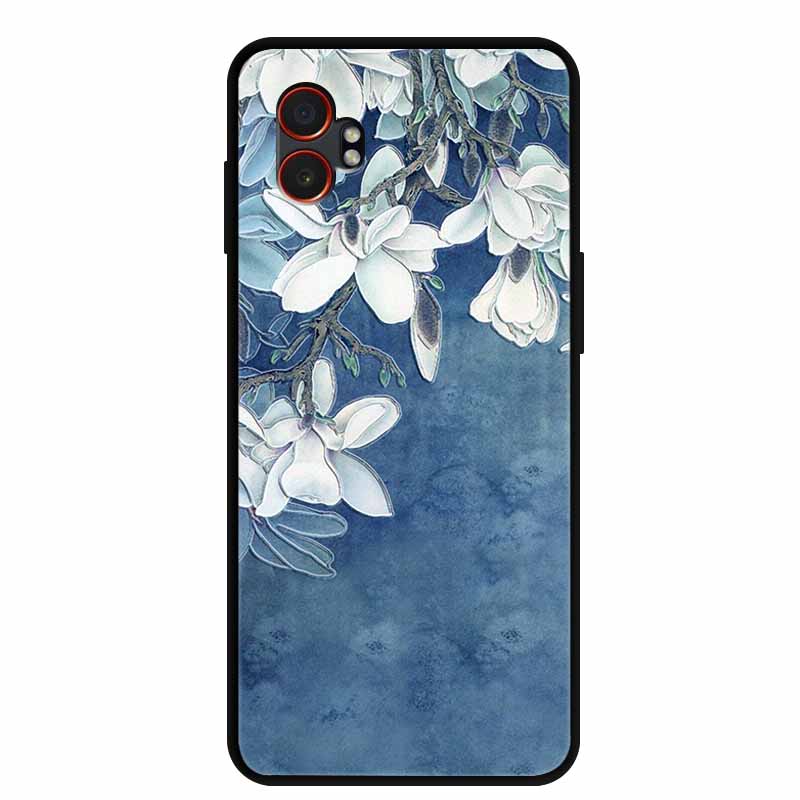 For Samsung XCover7 Pro 3D Case Soft TPUSilicone Bumper Protector Relief Flower Emboss Phone Cover Funda Galaxy XCover 7 Pro