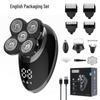 Rechargeable Multi-Function Electric Shaver for Men with Digital Display