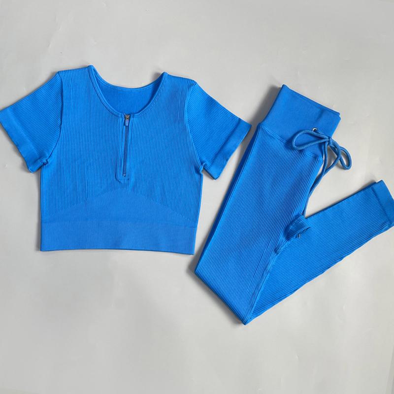 Women's Tracksuit Seamless Yoga Set Workout Sportswear Gym Clothing Fitness Sports Suits