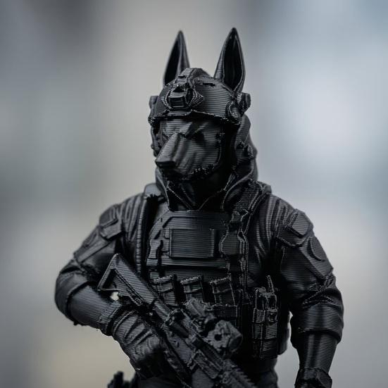 Тактическая статуэтка собаки Анубис, 3D-печатный египетский воинский декор, Мифическая военная фигурка для стола, Коллекционный подарок для мужчин