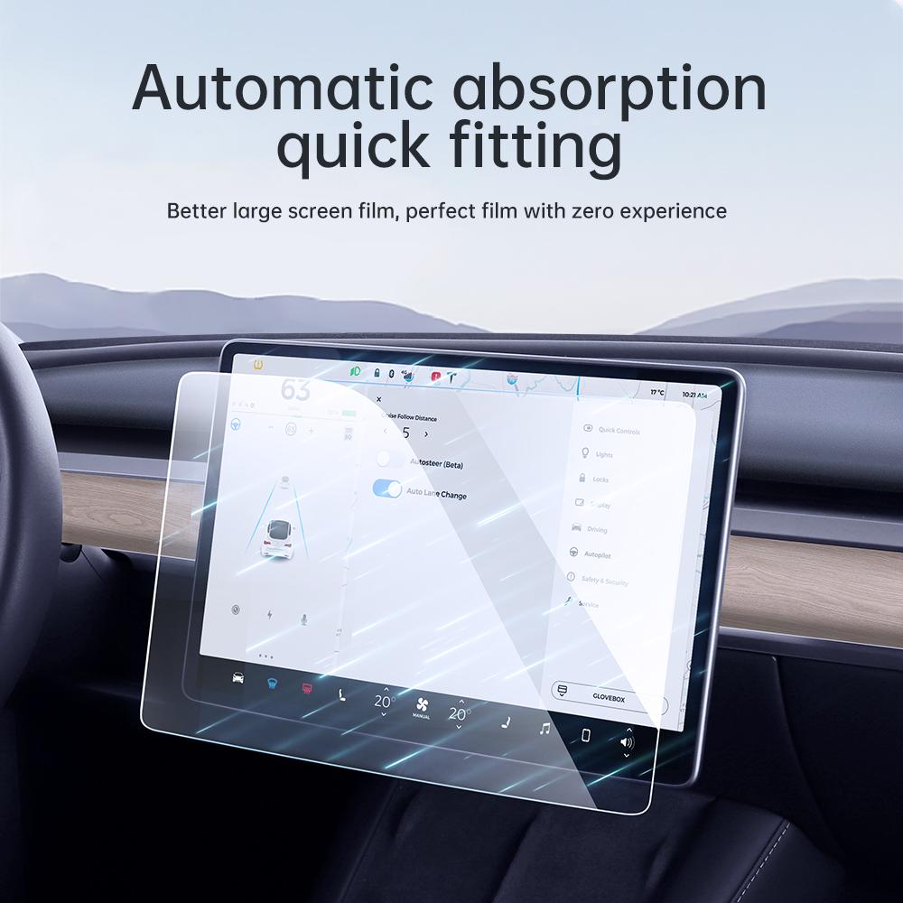 Закаленное стекло YZ Защитное стекло для экрана для Tesla Model 3 Highland Model Y Juniper 2025 Центральная консоль HD Защитный экран Защитник