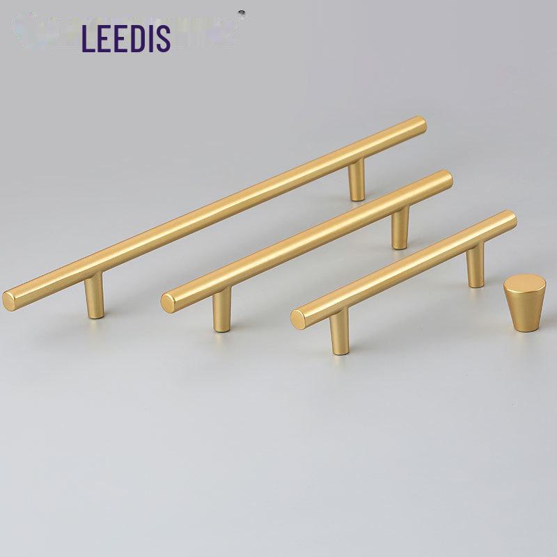 Ручка для дверцы шкафа Nordic Gold - европейский стиль, дизайн с одним отверстием