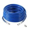 PLEAVIT Air Hose, 6mm Inner Diameter, 12mm Outer Diameter, TPU, Urethane Resin, 1/4" Length, One-Touch Coupler, 10m, Blue