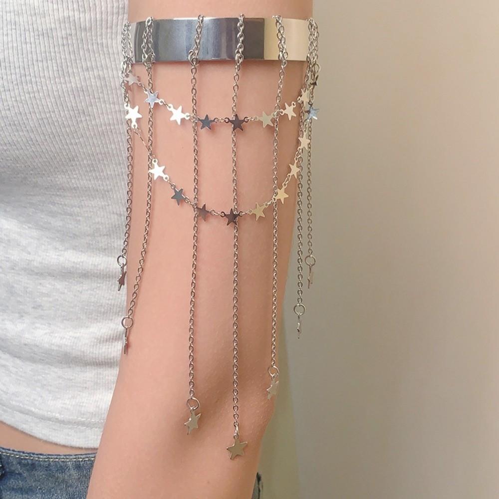 Sweet Star Armband Arm Chain Adjustable Open Upper Arm Bracelet Arm Accessories
