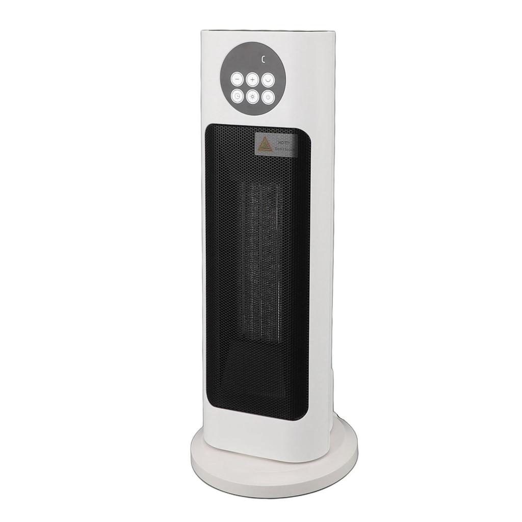 Oscillating Ceramic Tower Space Heater 1500W 70 Degree Wide Angle Noiseless Indoor Electric Space