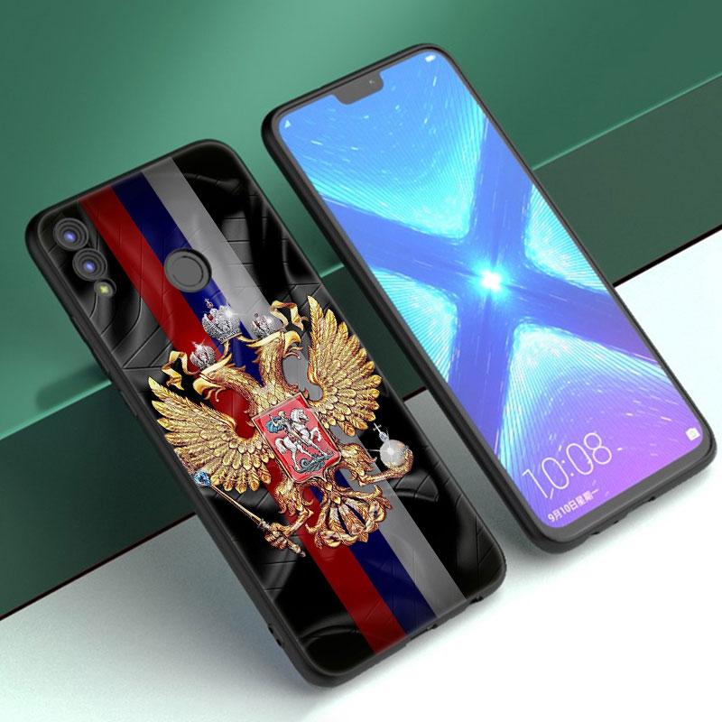 Чехол с гербом России и российского флага для Huawei Honor 10X Lite 7A 7S 8A 8S 8C 8X 9A 9C 10i 20i 30i 20S 20E 9X Pro 10 8 Lite