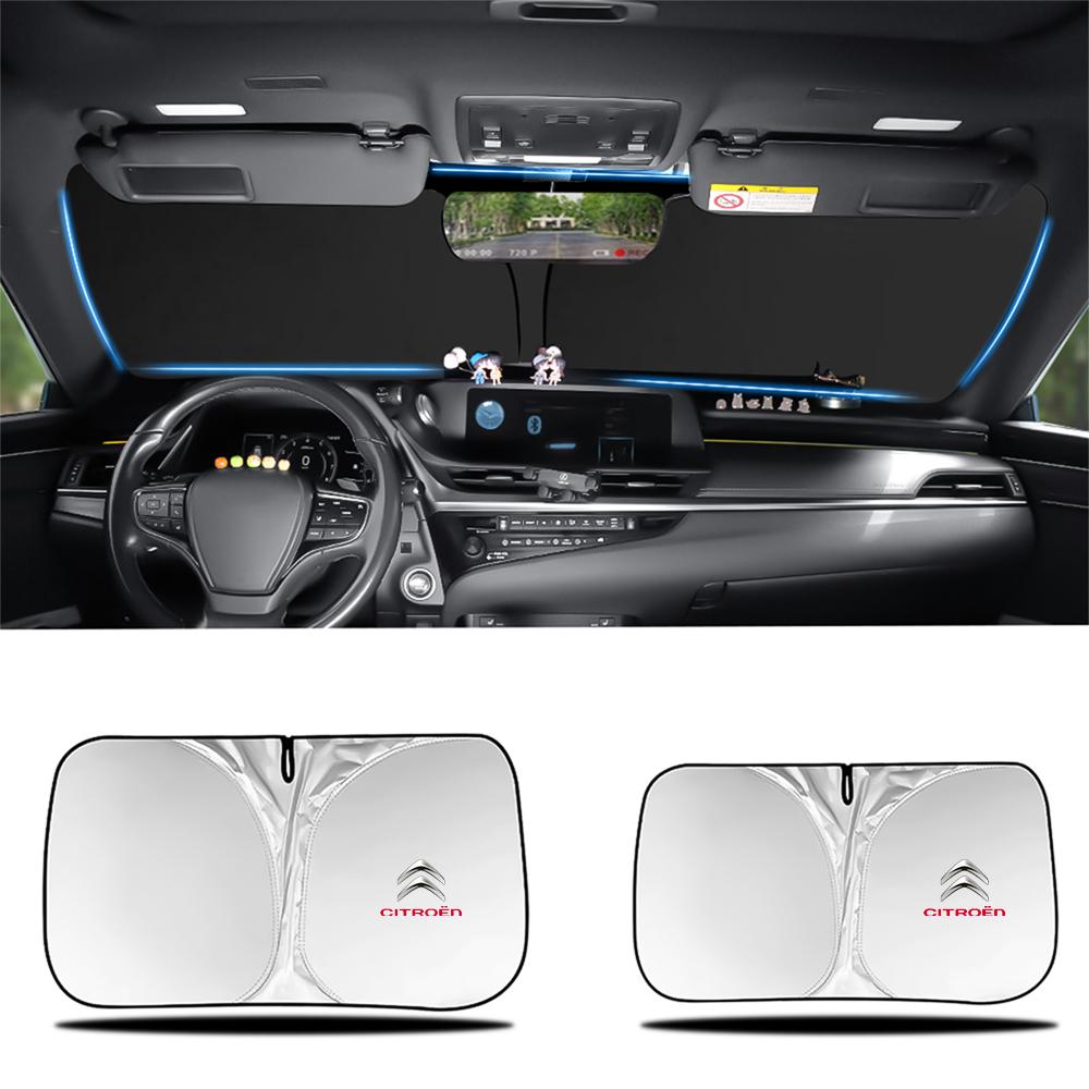 1Pcs Car Windshield Sun Shade Visor UV Protection Shield For Citroen C4 C3 C5 C1 C2 VTS Berlingo C4-Aircross C-Elysee C4-Picasso