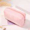 Косметичка из бархата с клетчатой текстурой, застежка-молния, портативная косметичка, дорожная, деловая, сумка для туалетных принадлежностей, большая вместимость, косметичка