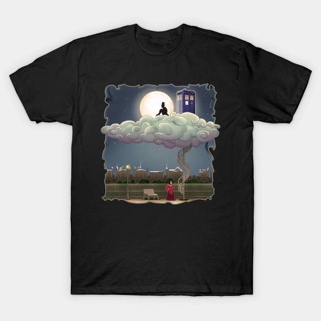 Asian Size Men Print T-shirt Above The Clouds No-Cut Heat Transfer Print Cotton Tshirt
