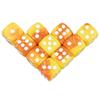 10Pcs Polyhedral Dices Set 6 Sided D6 16mm for DND Props Games Party Accessaries Mixed Color Dices