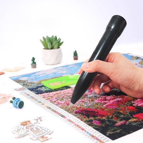Электрическая ручка для алмазной живописи Вакуумная ручка для выкладки страз Беспроводной инструмент для алмазной живописи без воска для DIY проектов, рукоделия, точность