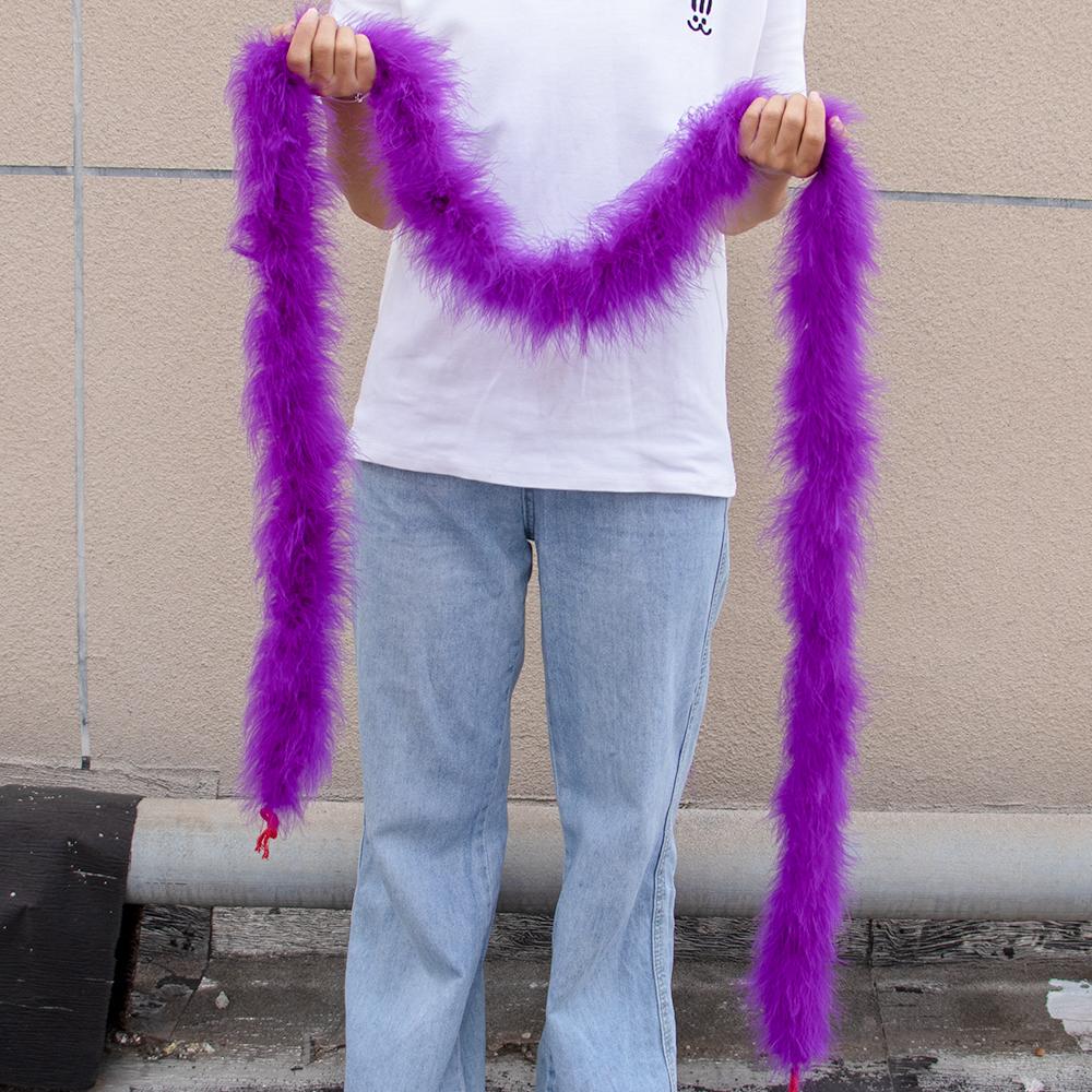 2M Turkey Marabou Feather Boa 11-50g for Scarf Clothing Christmas Tree Decor Shawl Craft Costume Wedding Dress Plume Accessories