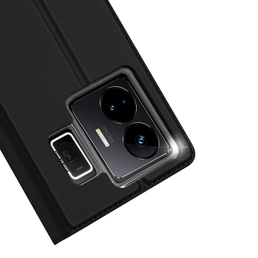Чехол-кошелек Dux Ducis Skin Pro Wallet Flip для Realme GT Neo 5/GT3 - держатель для карт, черный