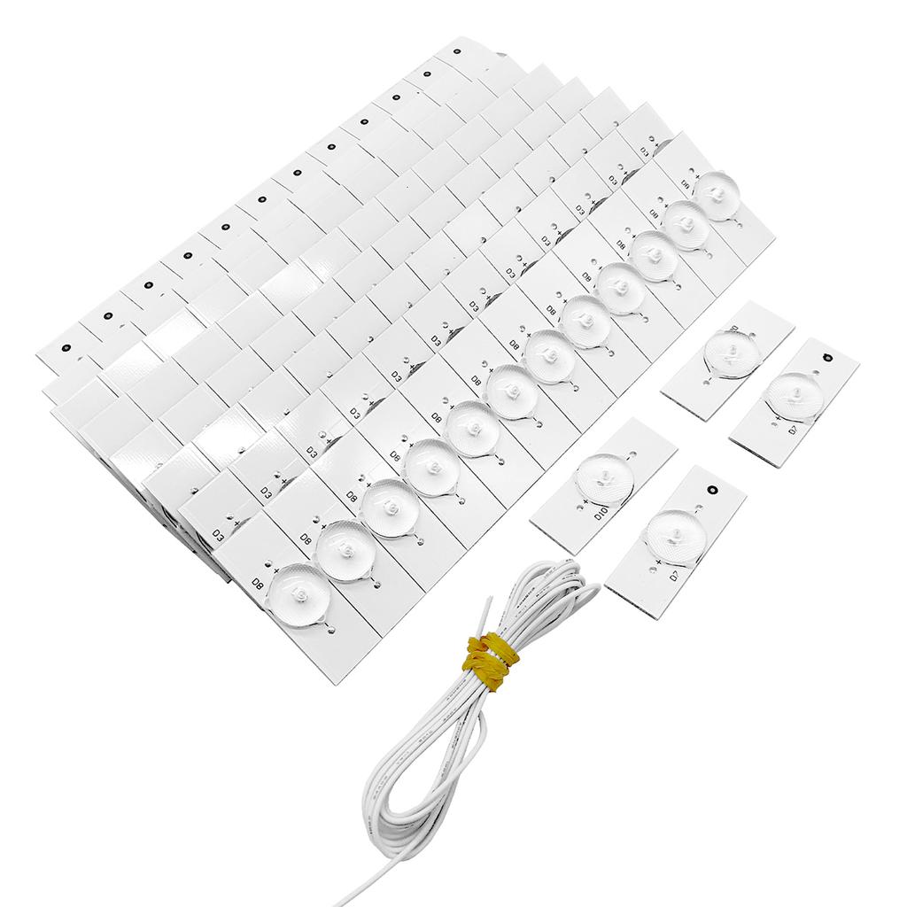 3V SMD лампы с оптическими линзами Fliter для ремонта светодиодных телевизоров 32-65 со светодиодной проволокой 2M