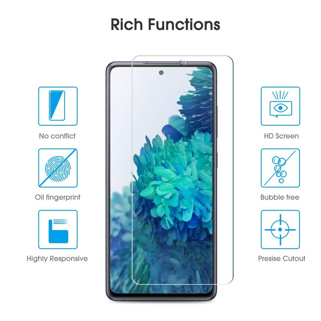 4PCS 4 Pcs Tempered Glass Samsung Galaxy A53 iPhone 11 12 13 14 XiaoMi Mi RedMi Note POCO Huawei Honor Realme OPPO VIVO Screen Protector Glass Film