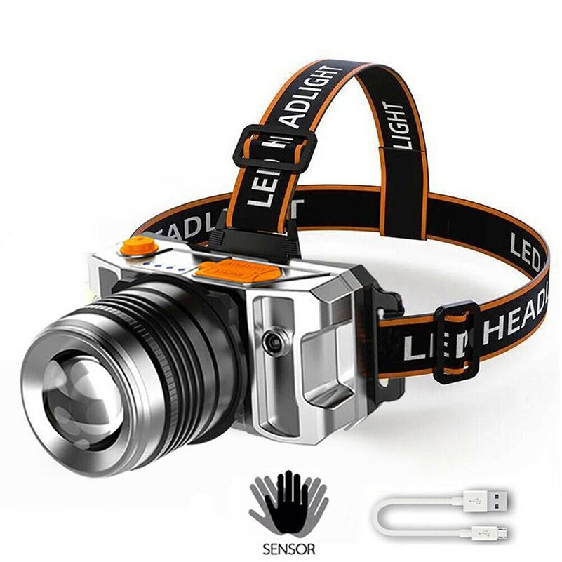 Powerful Headlamp Rechargeable Led Head Lamp Zoom Headlight 18650 Fishing Front Led Head Flashlight Torch