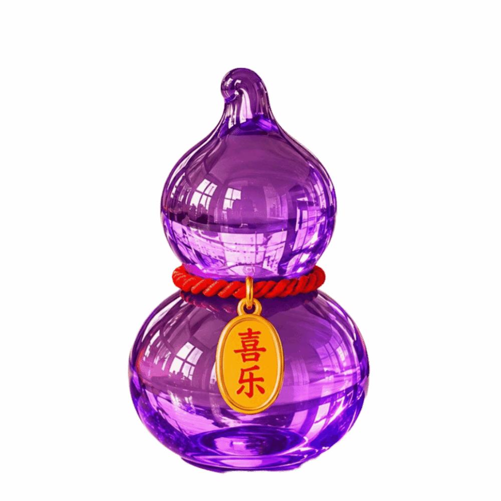 Creative Spinning Car Ornament Rotatable Mini Gourd Statue Rotating Gourd Ornament Table Decor