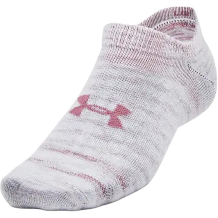 Under Armour Ankle Socks Unisex 3 Pack Pink 1382623-101