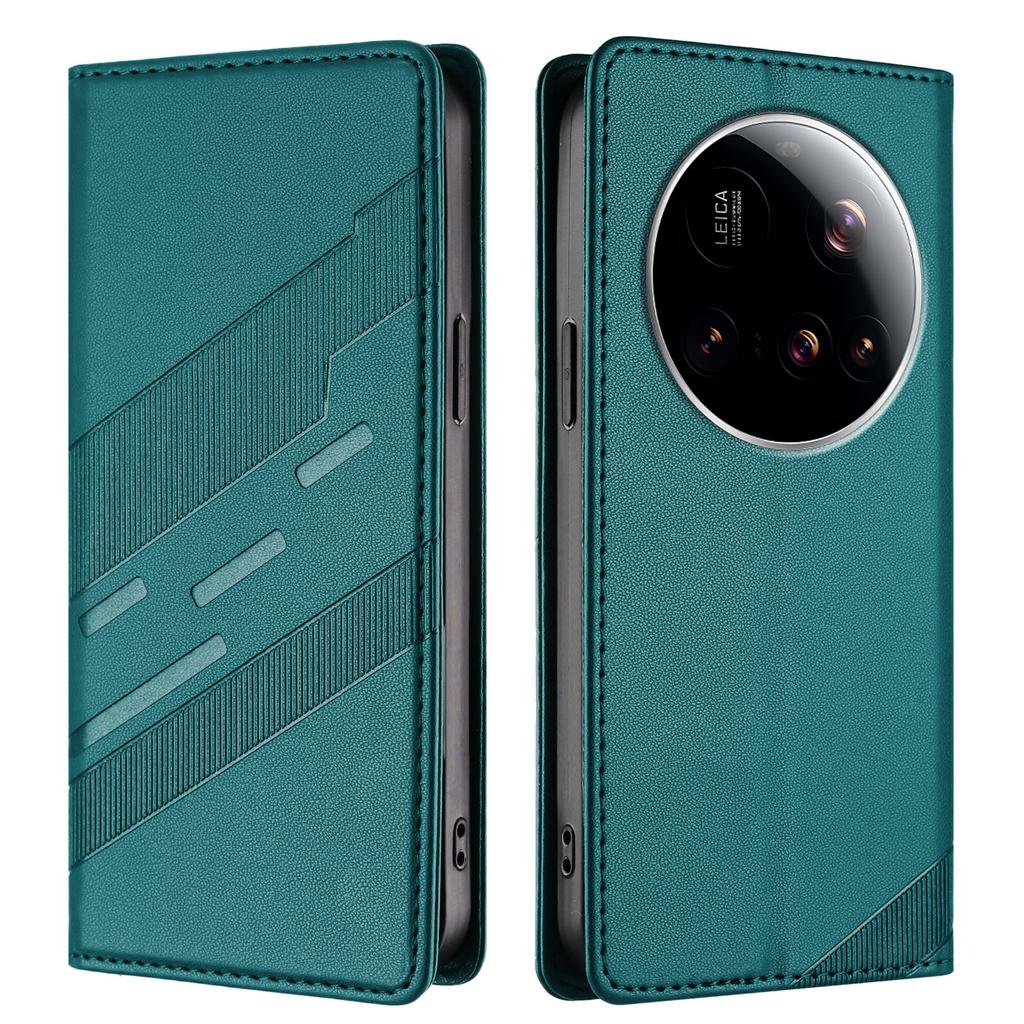 Для Xiaomi 15 Ultra Чехлы для телефона Панк-стиль С тиснением Кошелек Подставка Кожаная обложка