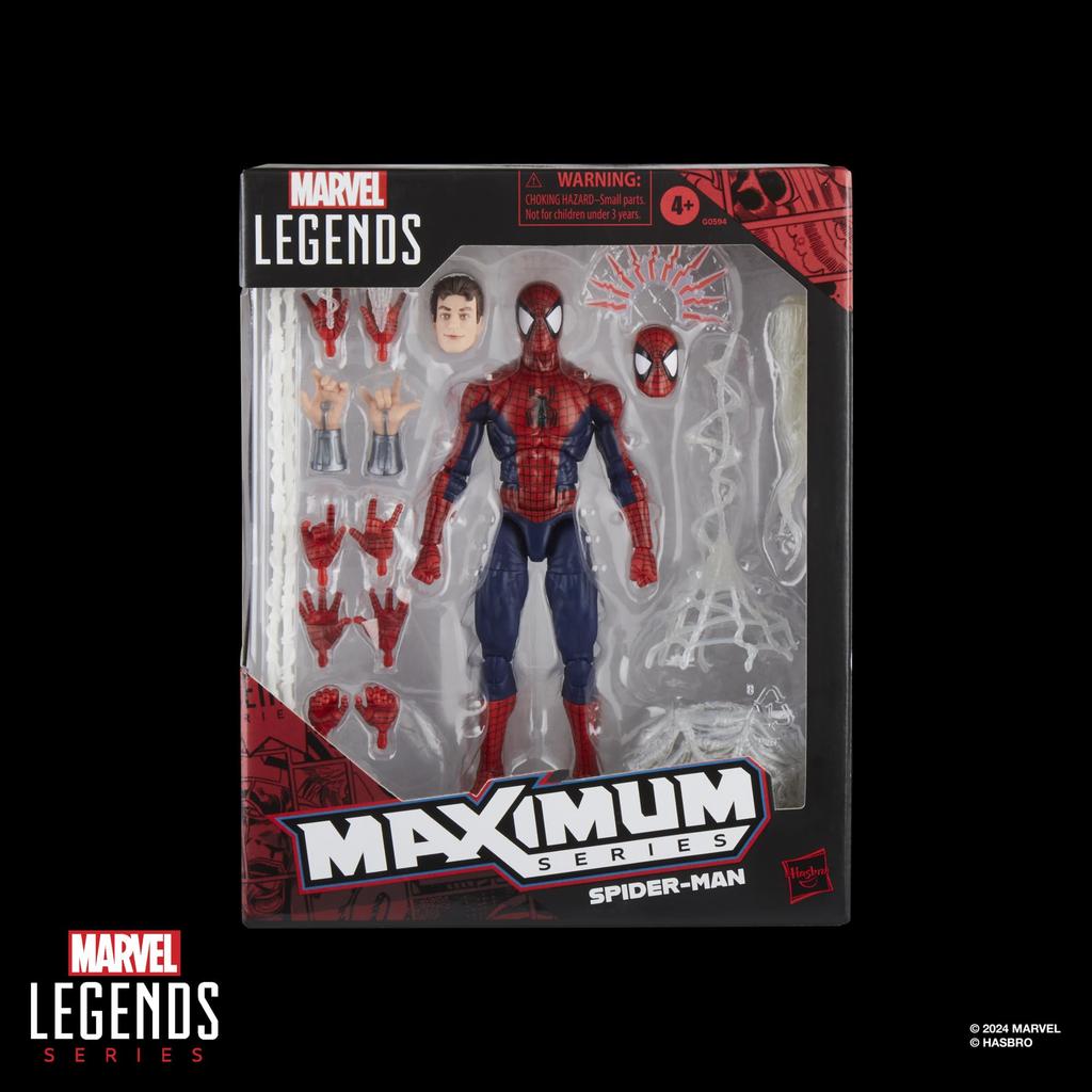 Hasbro MARVEL Marvel Legends Maximum Series Spider-Man, коллекционная фигурка Deluxe Spider-Man Comics 15 см, потрясающая артикуляция, потрясающий