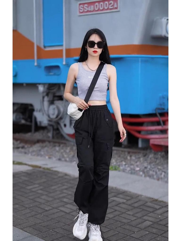 Женские спортивные брюки Woodpecker быстросохнущие свободного кроя - Утягивающие, дышащие, для весны и осени