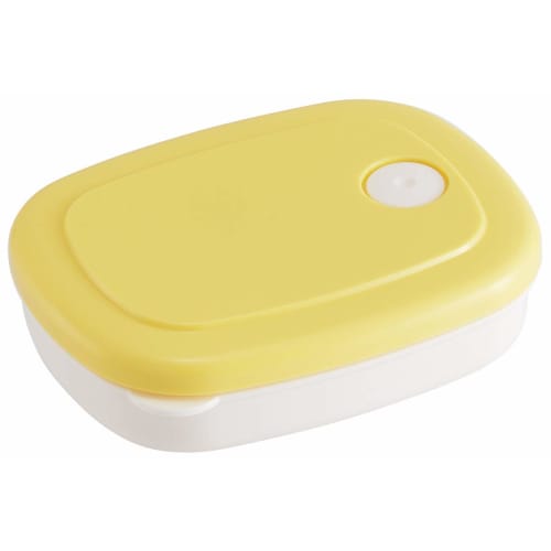 Skater Rice Container, 200ml, Thin, Powder Pastel Yellow, SLG1, for Freezing and Preparing Rice