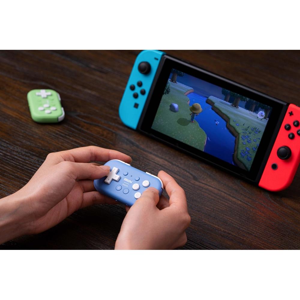 8Bitdo Микро Bluetooth геймпад карманный мини-контроллер для Switch, Android, Raspberry Pi, поддерживает режим клавиатуры (синий)