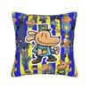 Dog Man Dogman Movie Comic Square Pillow Cases Cartoon Cushion Cover Creative Zippered Decorative Pillowcase for Sofa 40x40cm