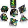 Resin Pointed Dice for DND & COC: Multifaceted Solid D6 for Board Games & RPGs