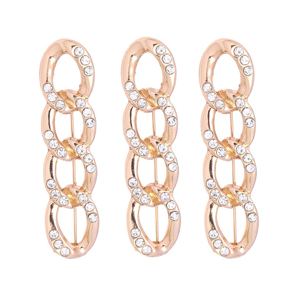 3Sets Metal Waist Adjusters Pin Stylish Waist Extenders Brooch Pin for Jeans Skirts and Casual Outfit Women Accessory