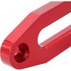 10 Inch Billet Polished Aluminum Bolt-Pattern Hawse Fairlead Synthetic Winch 8000-15000 LBs For ATV/UTV Rope Cable (Anodized Red, 10'')