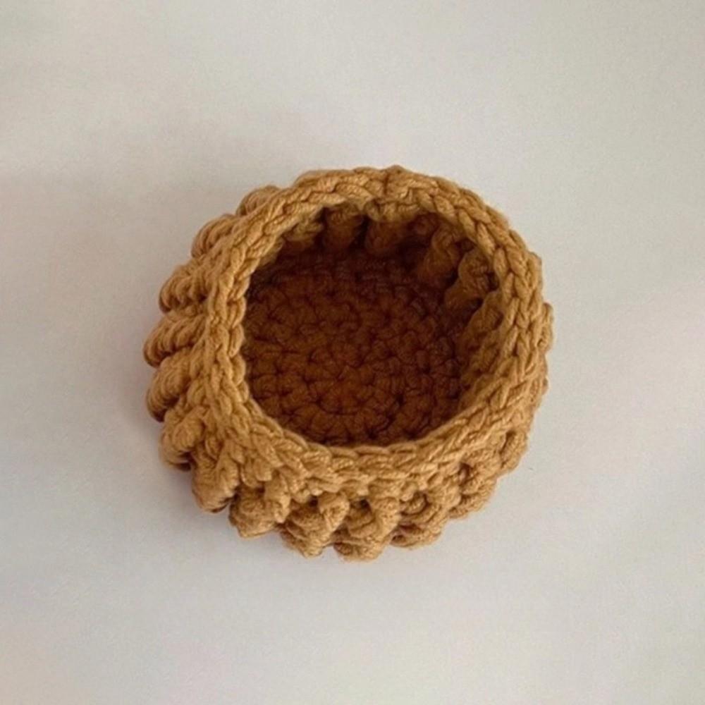 New Mini Daisy Bouquet Coaster Washable Sunflower Crochet Coasters Soft and Cute with Basket Flora Cup Pads Holiday Gifts