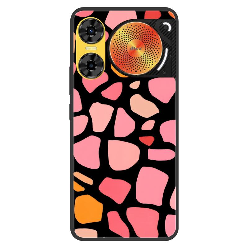 For ZTE Nubia Music 2 Case 2025 New 5G Fashion Flower Soft Silicone Shockproof Bumper For nubia Music2 5G Strip Phone Back Cover