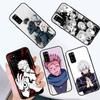 Black Case for Xiaomi Poco X6 X4 M5 M6 F5 F6 C65 C55 C50 C51 C40 Pro Redmi 14C A3X 13C 12C 11T 10A 9C Note 7 6 8A Plus W-70 Jujutsu Kaisen
