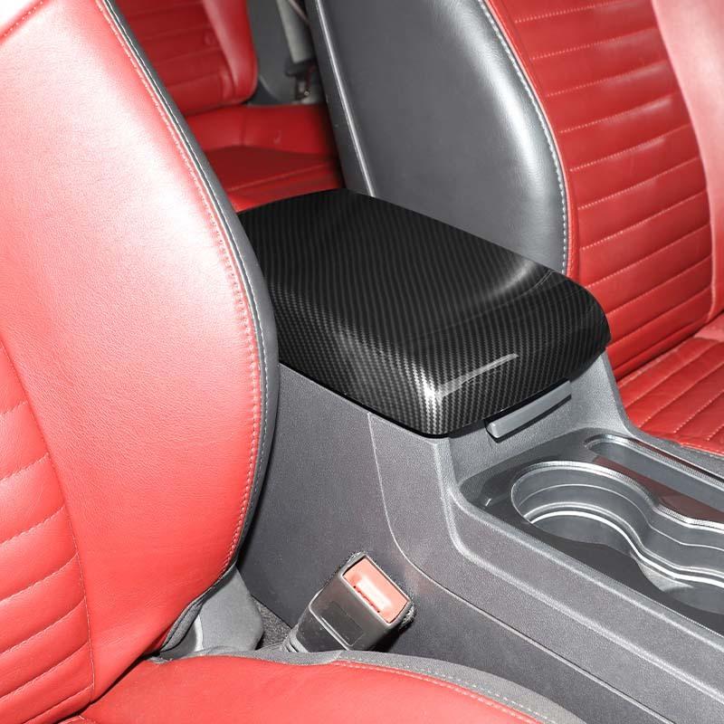 Декоративная панель для подлокотника ABS, наклейка на крышку для Dodge Challenger 2009-2014, аксессуары для салона автомобиля