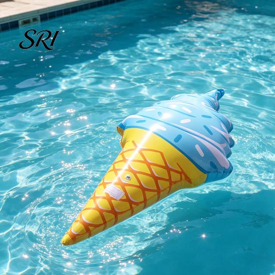 Ice Cream Float Inflatable Toy Extra Large Pool Kids Floating for Swimming Water Play Outdoor