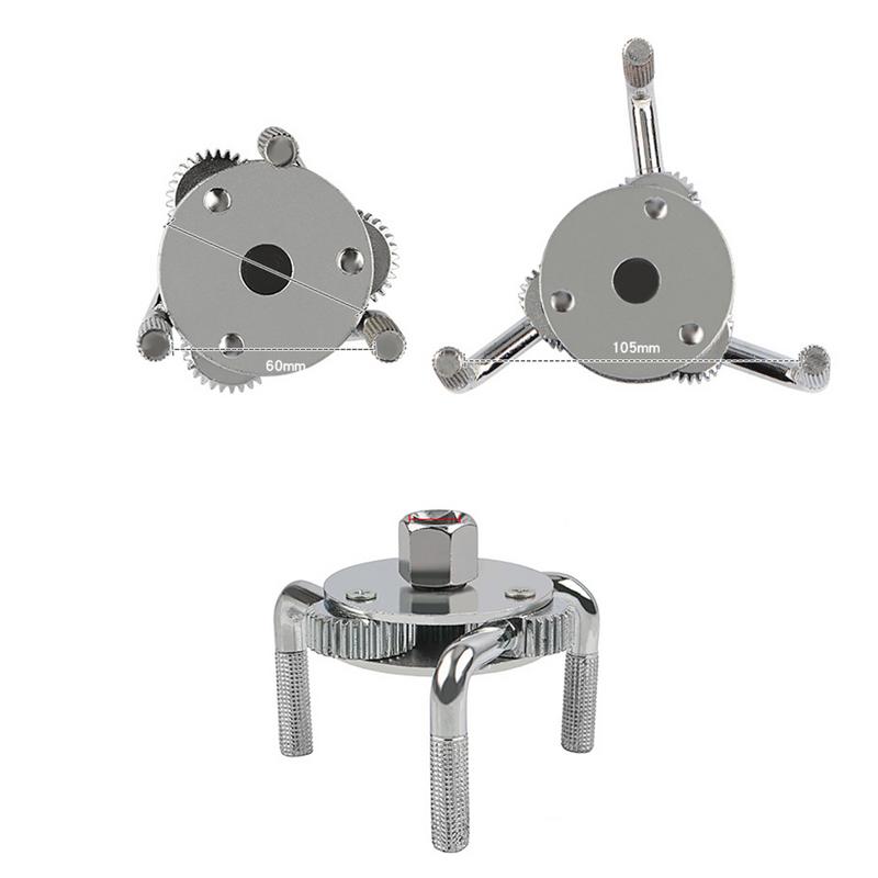 Эффективные инструменты для замены масла в автомобиле, регулируемый магнитный 3-х кулачковый ключ для масляного фильтра, ключ для масляного фильтра, автомобильные аксессуары