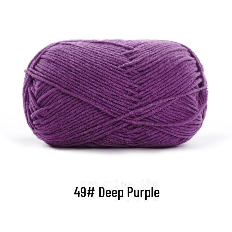 4-х ниточная пряжа из гребенного хлопка для кукол ручной работы, 40 г молочного хлопка, набор материалов для кукол своими руками