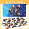 Advent Calendar Countdown Toy Cars Set For Kids Featuring 24 Unique Collectible Designs