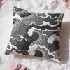 Wave pattern Cushion Cover Premium Comfort Reversible Pillow Cove Two in One Design for Any Room  Car Interior