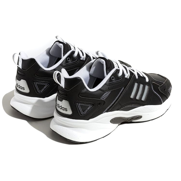 adidas Neo JZ Runner Кожа Замша Модные Удобные Нескользящие Прочные Легкие Низкие Повседневные Кроссовки Унисекс Повседневная Обувь Черный Белый IG9431
