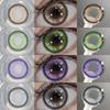 Контактные линзы 1 пара фиолетовые линзы косплей зеленые цветные линзы аниме синие линзы Хэллоуин цветной макияж косметика для глаз
