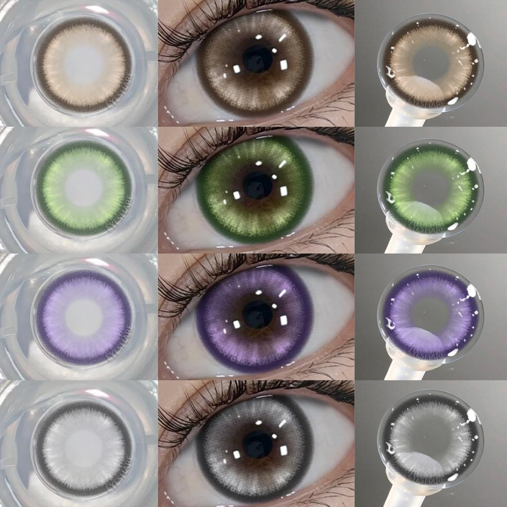 Eyeshare Контактные линзы 1 пара фиолетовые линзы косплей зеленые цветные линзы аниме синие линзы Хэллоуин цветной макияж косметика для глаз