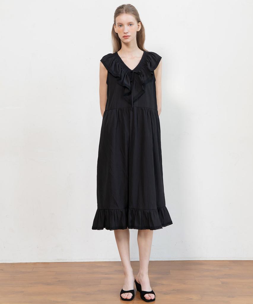 J Mark New York Sleeveless Ruffle Dress_2Color