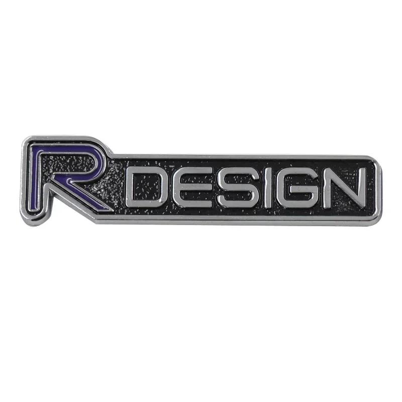 3d Metal R Design Logo for Car Rear Bumper Adhesive Badge for Volvo Rdesign XC90 S60 XC60 V70 S80 S40 V50 V40 V60 C30