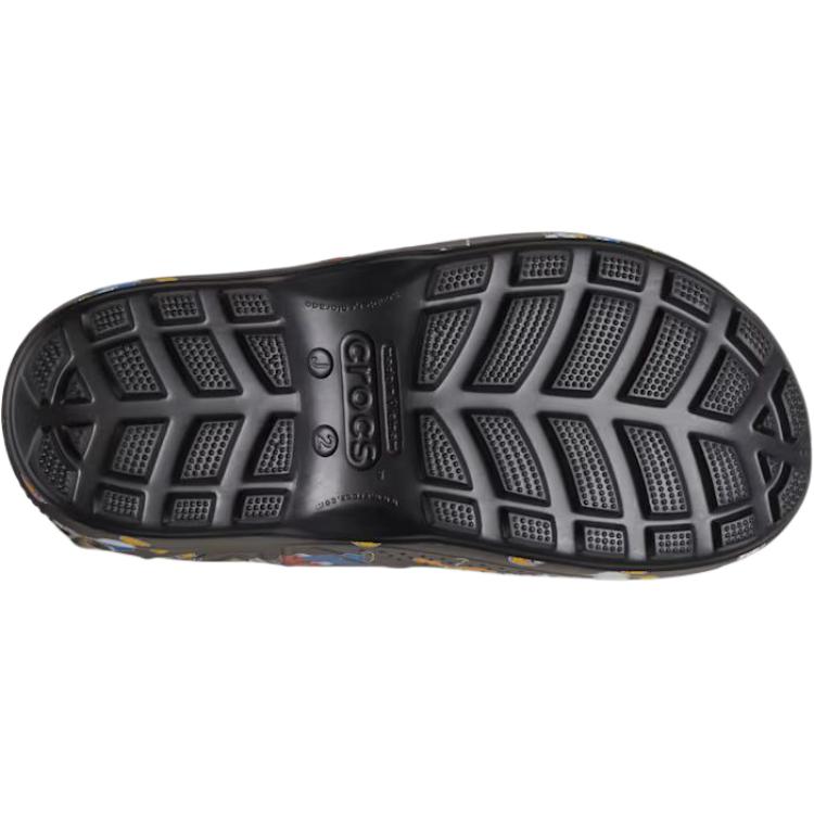 Crocs Микки и друзья Износостойкие и водонепроницаемые детские ботинки Черные детские