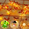 Santa Claus Garland Snowman Light Christmas Decorations for Home 2024 Xmas Tree Ornament Navidad Noel Decor Gifts New Year 2024
