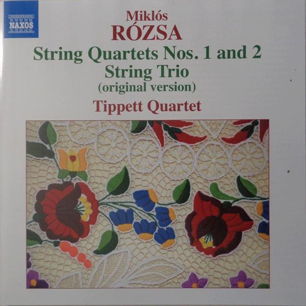CD МИКЛОШ РОЖА - КВАРТЕТ ТИППЕТТА - Струнные квартеты №№. 1 и 2 / Stri 8572903 Naxos 2013 UK Классика Б/У