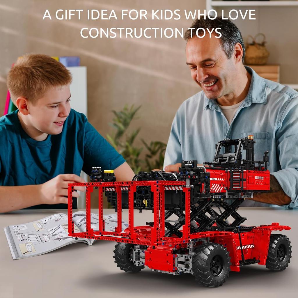 MOULD KING 17029/17030 Набор моделей для сборки контейнеровоза с ножницами Технический радиоуправляемый автомобиль для взрослых Для детей Подарок на день рождения